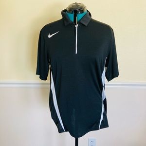 NIKE DRI-FIT ATHLETIC BLACK & WHITE SHIRT